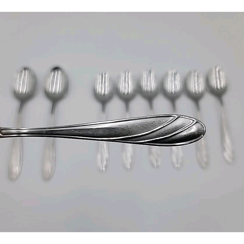 9pc Cambridge‎ Medina Spoons Stainless Steel Flatware Glossy